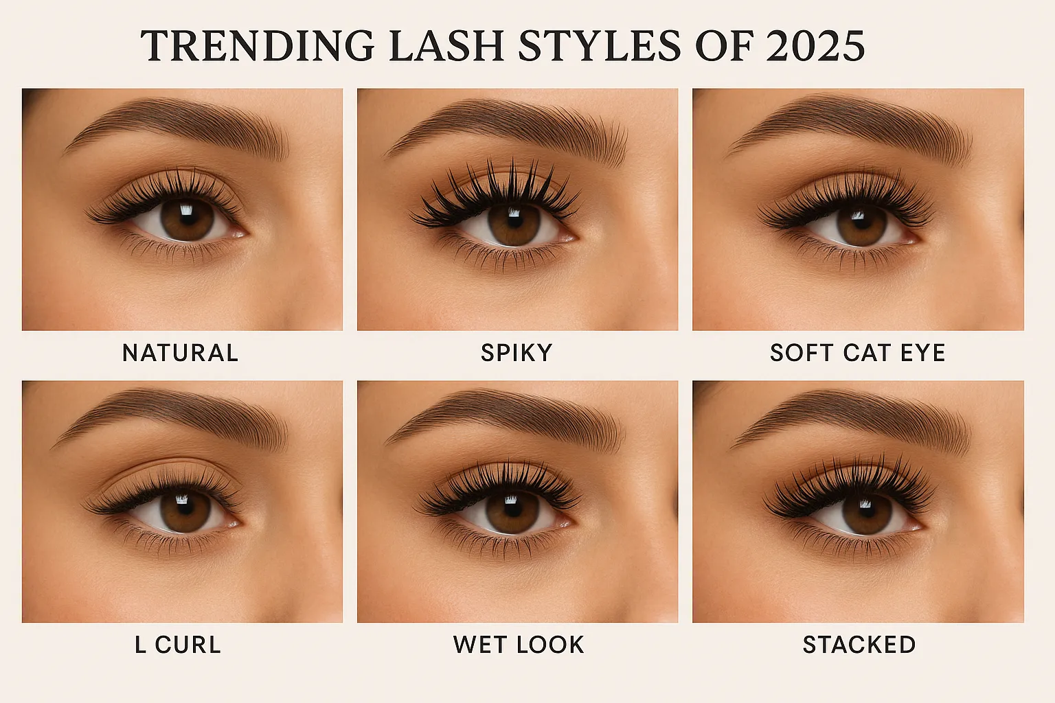 Trending Lash Styles of 2025